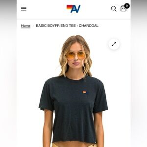 Aviator Nation Charcoal Boyfriend Fee- worn once - Size Small